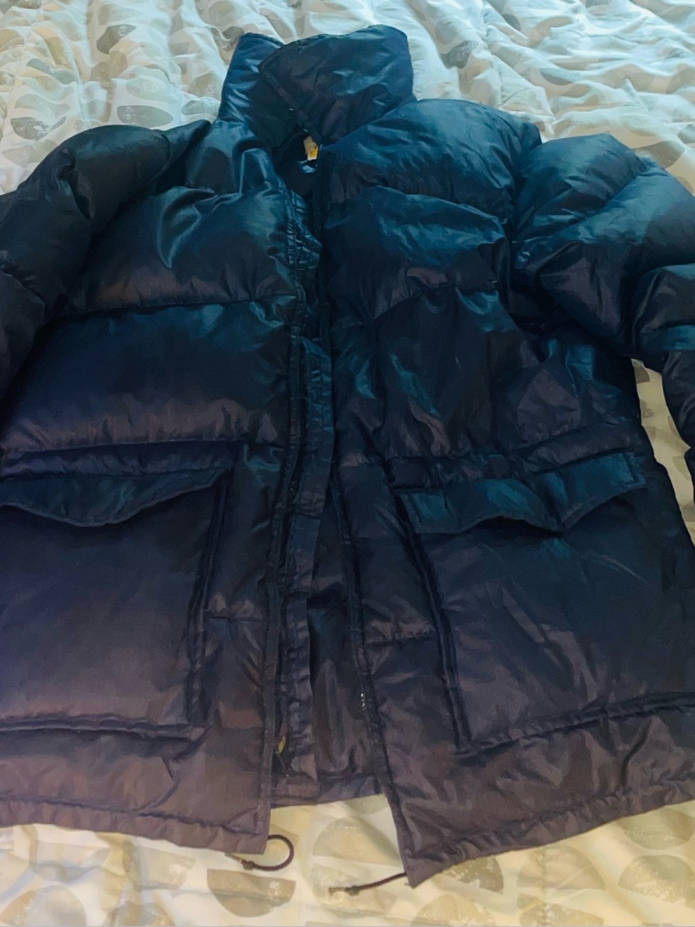 Ski Daddle vintage down Navy Blue Puffer Jacket